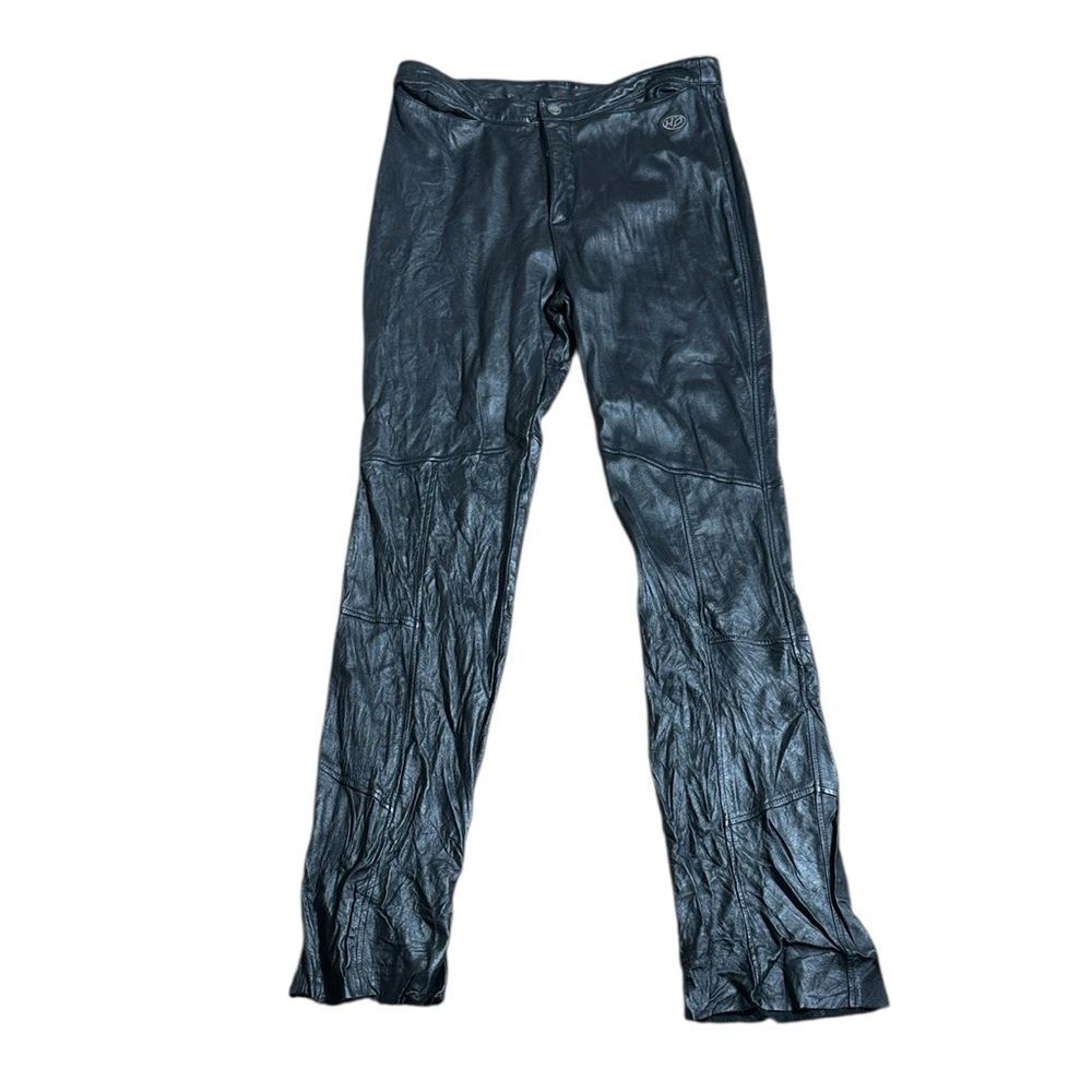 Harley Davidson women’s‎ 12 100% genuine leather pants motorcycle biker